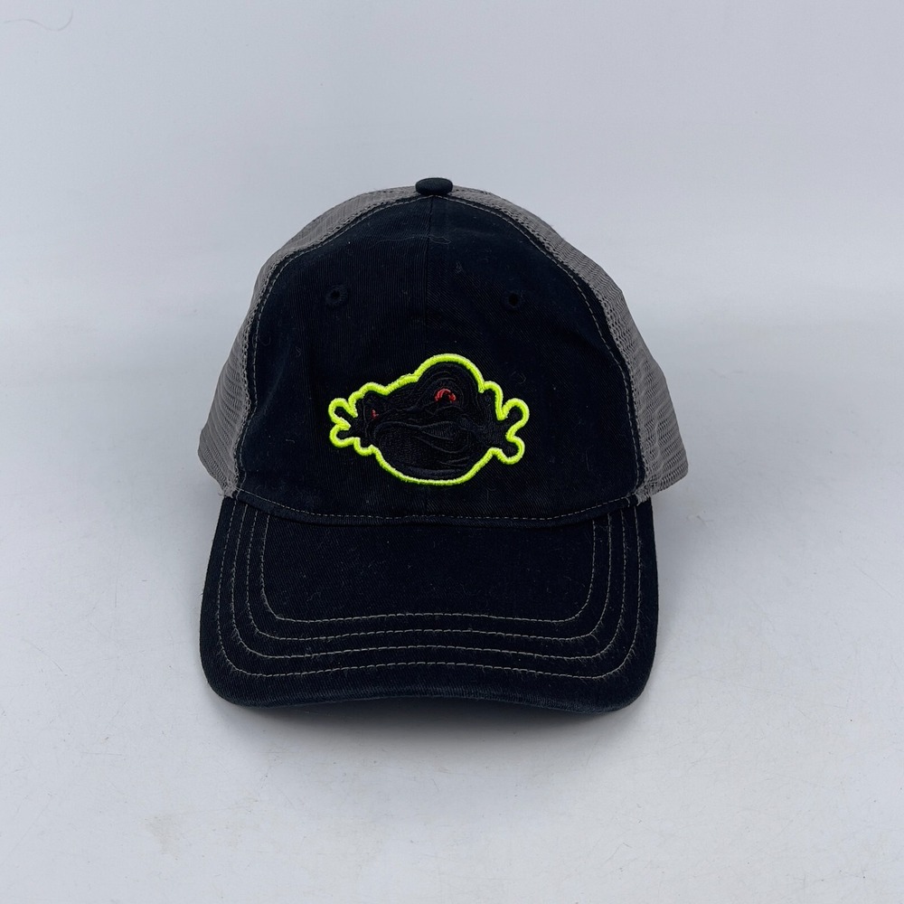 Richardson Trucker Hat Men's MD/LG Black Mesh Back Embroidered Logo Snapback Cap